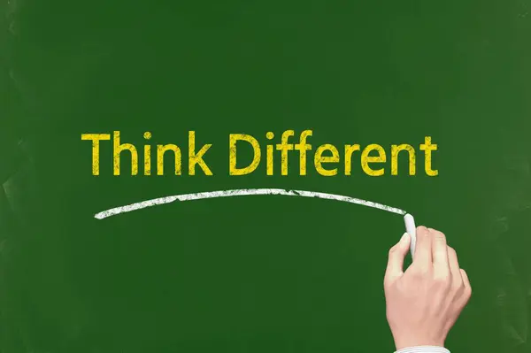 Think Different - Business Chalkboard Background