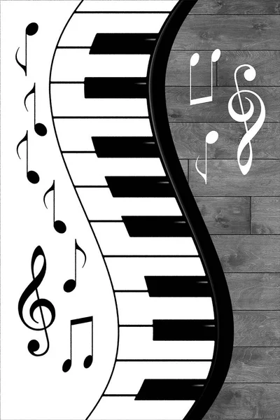 Клавіші Піаніно Фоні — стокове фото