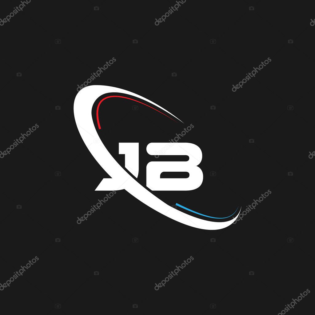 JB letter Logo design. Initials JB logo linked with circle and uppercase monogram logo. JB typography for technology, business and real estate brand logo design