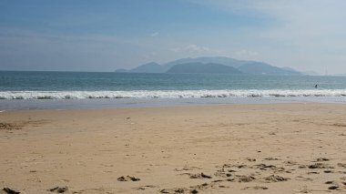 Nha Trang, Vietnam, Asya 'daki güzel güneşli plaj.