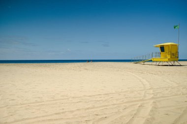 Fuertaventura, İspanya, Avrupa 'da bir plaj