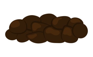 Bristol ölçeği için dışkı. Düz tasarım vektör kaka illüstrasyonu.