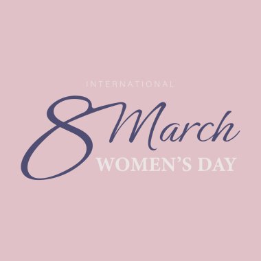 Kadınlar Günü afişi ya da afişi. 8 Mart. Özel indirimli. 8 Mart için arka plan. Mutlu Kadınlar Günü başlığı veya fiş şablonu.