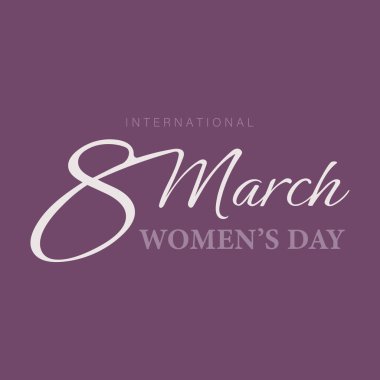 Kadınlar Günü afişi ya da afişi. 8 Mart. Özel indirimli. 8 Mart için arka plan. Mutlu Kadınlar Günü başlığı veya fiş şablonu.