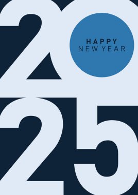 2025 tipografi tasarım konsepti. Mutlu yeni yıl 2025 kapak tasarımı afişler, posterler ve selamlar için şık ve güzel renklerle.