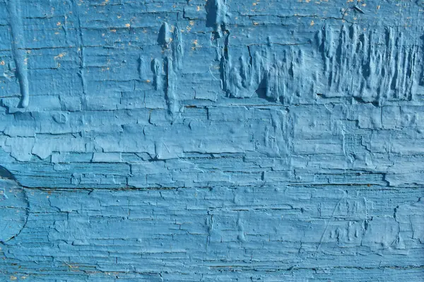 Υφή Ενός Παλιού Τοίχου Λεκέδες Και Ρωγμές Μπλε Χρώμα Ξεφλούδισμα — Φωτογραφία Αρχείου
