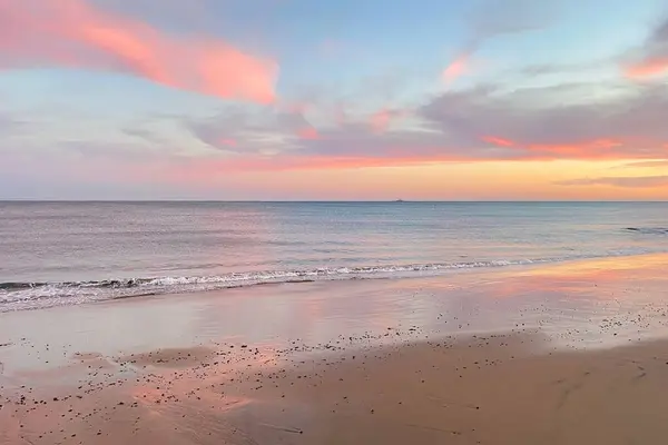 Sonnenaufgang Himmel Über Dem Meer Schöne Wolkenlandschaft Dramatische Landschaft Meereslandschaft — Stockfoto