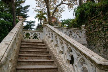 Villa Borghese 'nin bahçesindeki merdivenler, Roma, İtalya
