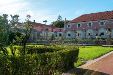 Portekiz, Pombal Sarayı 'nın bahçeleri ve bahçeleri..
