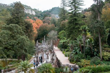 Turistler Sintra, Portekiz 'i ziyaret etti, 12 Kasım 2023