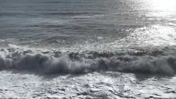 Vågor Havet Panoramautsikt — Stockvideo