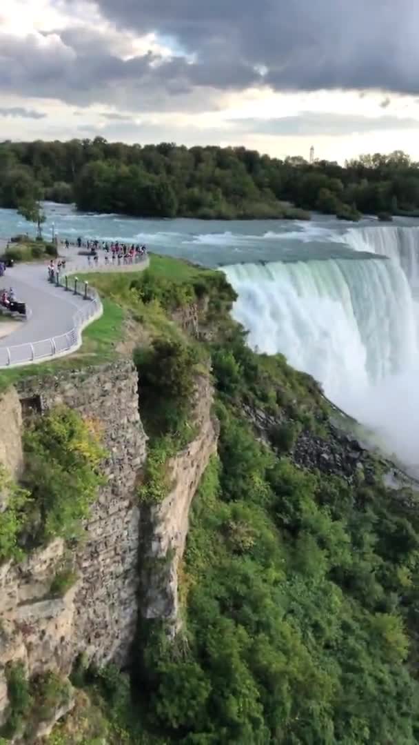 Niagara Vízesés Niagara Folyón New York Usa — Stock videók