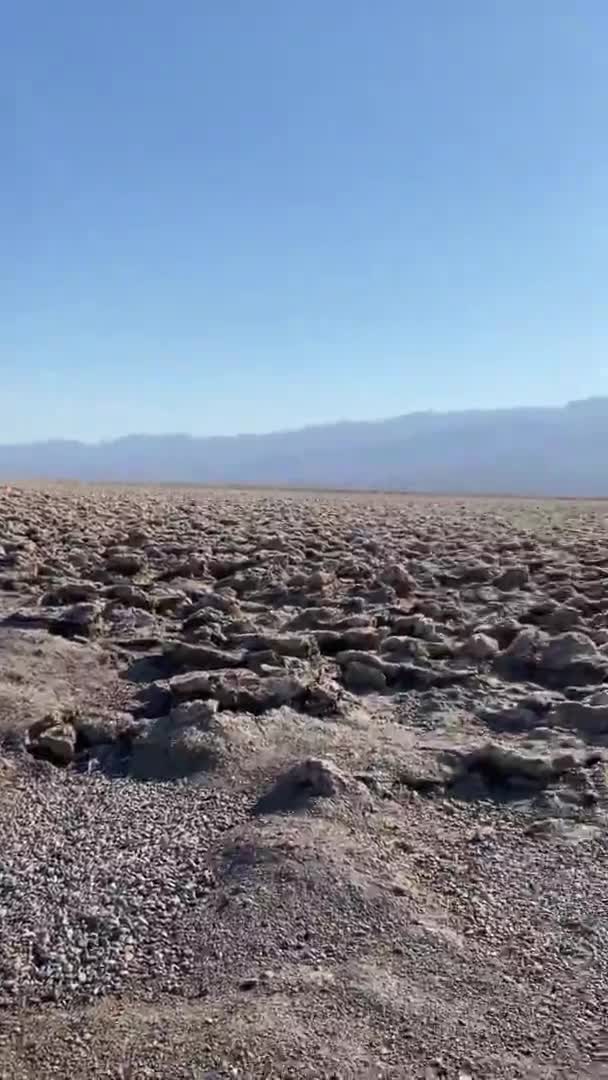Death Valley California Mountains Desert Background National Parks Wildlife Landscape — Stock Video