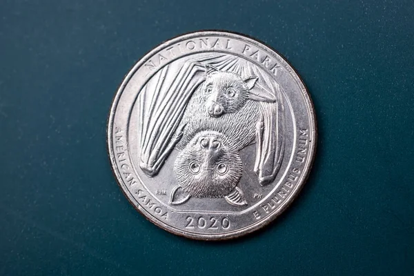 Close Quarter Dollar Cent Coin — Stock Photo, Image