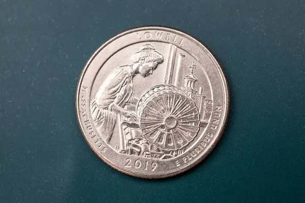 Quarter Dollar Cent Coin — Stock Photo, Image