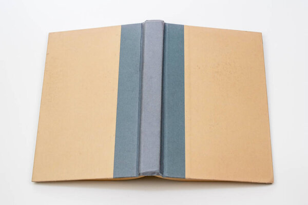 Blank book isolated on white background with clipping path for design.