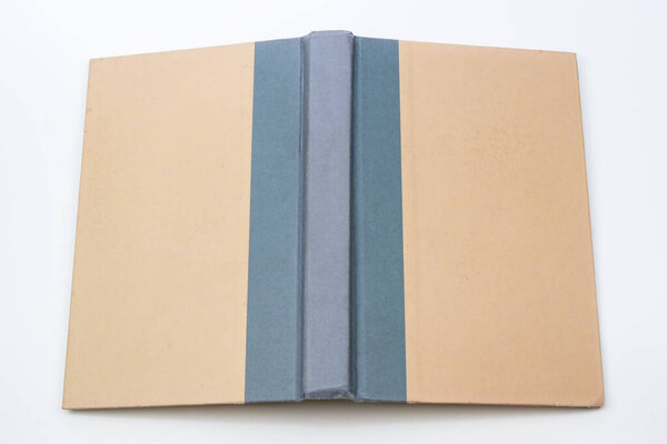 Blank book on isolated white background, can be used as a background