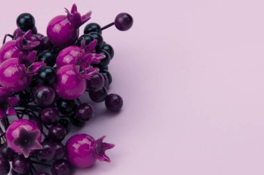 Renkli dekoratif böğürtlen dokusu kopyalama alanı, metin yeri olan arkaplan