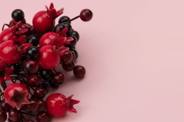 Renkli dekoratif böğürtlen dokusu kopyalama alanı, metin yeri olan arkaplan