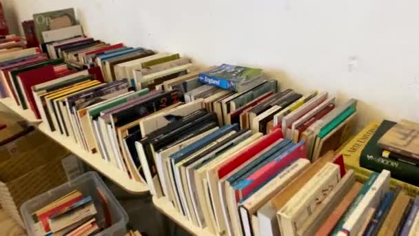 Berühmte Buchhandlung Factory Kunstzentrum Lissabon Portugal — Stockvideo