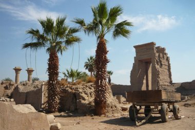 Luksor, Mısır karnak Tapınağı kalıntıları.
