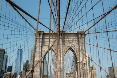 New York 'taki Brooklyn Köprüsü, Amerika Birleşik Devletleri.