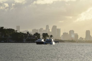 Meksika, Florida, Birleşik Devletler Körfezi 'ndeki tekne..