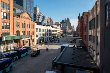 New York sokaklarının manzarası.