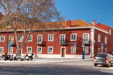 Lizbon şehir merkezinin sokak manzarası