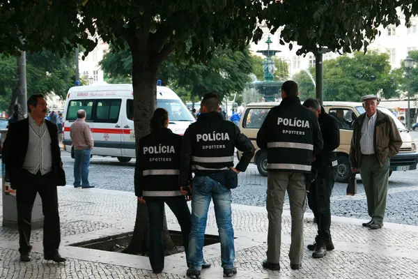 Policjanci Lizbonie — Zdjęcie stockowe