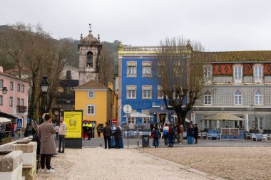 Sintra 'nın ana meydanının görüntüsü