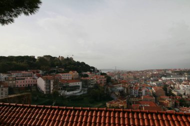 Lizbon, Portekiz panoramik görünümü