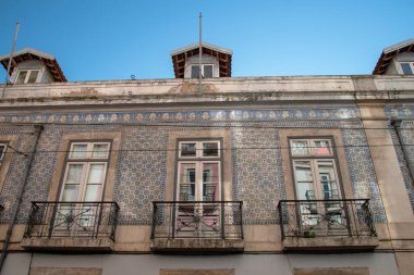 Lizbon, Portekiz 'in merkezindeki bir binanın dış görünüşü