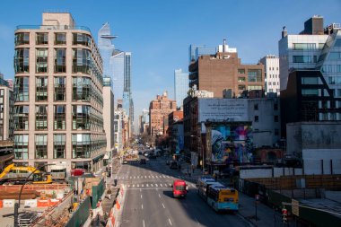 Manhattan, NYC sokak manzarası.