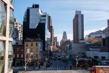 Manhattan sokakları ve binaları, New York, ABD
