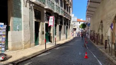 Lizbon, Portekiz 'in renkli sokakları