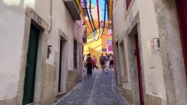 Lizbon, Portekiz 'in renkli sokakları