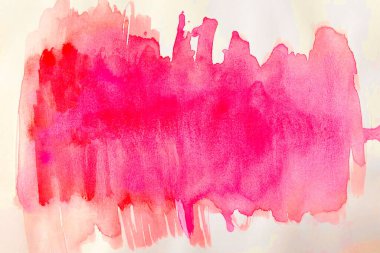 Kağıt dokusundaki soyut pembe suluboya arka plan olarak kullanılabilir. El boyaması arka plan.