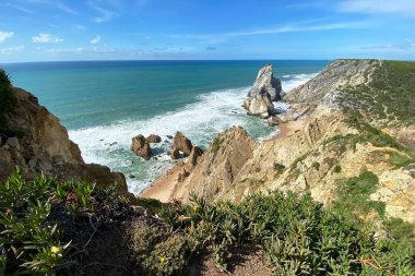 Portekiz 'de Cabo da Roca (Roca do Roca)