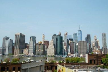 Brooklyn 'den Manhattan manzarası.