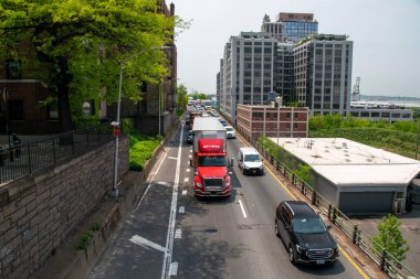 New York sokaklarında trafik var..
