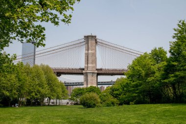 New York 'taki Brooklyn Köprüsü, Amerika Birleşik Devletleri.