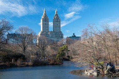 New York 'taki Central Park, Birleşik Devletler. Central Park büyük bir turistik merkezdir. ABD