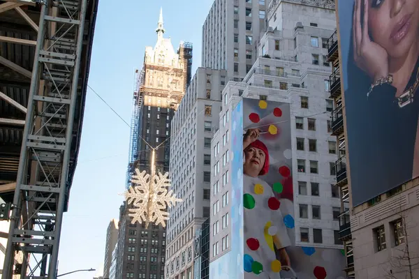 New York 'taki binaların manzarası. Manhattan, NYC, New York, ABD 