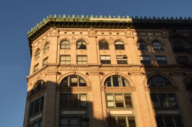 ABD 'nin New York şehrindeki tarihi bina. New York, Amerika Birleşik Devletleri 'ndeki en kalabalık şehirdir..