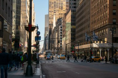 Manhattan, NYC, New York, ABD, New York sokakları, Manhattan haber fotoğrafçılığı, modern şehir manzarası
