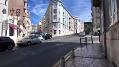 Lizbon 'daki tarihi bulvar, gezginler ziyarete geliyor.