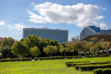 Lizbon, Portekiz 'deki Four Seasons Ritz Oteli' nin modern binası.