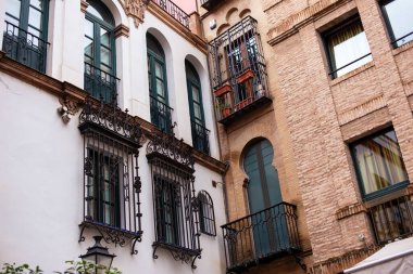 İspanyol Mimari Mücevheri. Seville, Endülüs, İspanya 'daki tarihi binalar