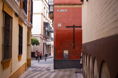 Street view in Seville, Spain clipart